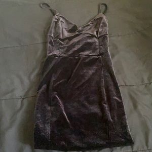 H&M mini velvet dress